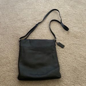 Margot black leather crossbody bag purse